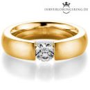 Verlobungsring Infinity 14K & 18K Gelbgold Diamant 0,50ct...