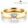 Verlobungsring Infinity 14K & 18K Gelbgold Diamant 0,30ct TW/Si