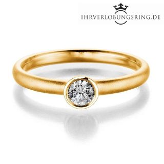 Verlobungsring Eternal 14K & 18K Gelbgold Diamant 0,20ct TW/Si