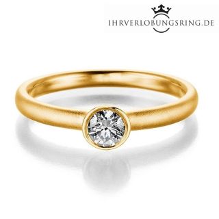 Verlobungsring Eternal 14K & 18K Gelbgold Diamant 0,25ct TW/Si