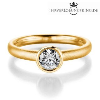 Verlobungsring Eternal 14K & 18K Gelbgold Diamant 0,50ct TW/Si