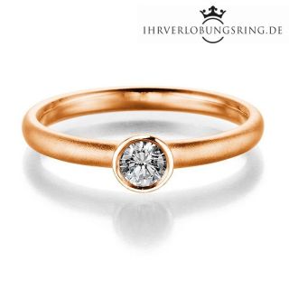 Verlobungsring Eternal 14K & 18K Roségold Diamant 0,20ct TW/Si