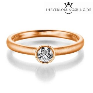 Verlobungsring Eternal 14K & 18K Roségold Diamant 0,25ct TW/Si