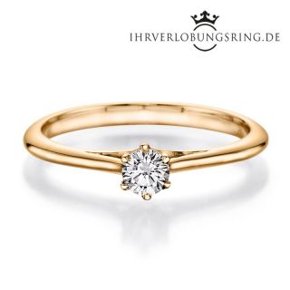 Verlobungsring Heaven 14K & 18K Gelbgold Diamant 0,20ct TW/Si