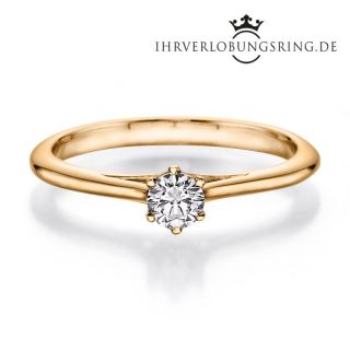 Verlobungsring Heaven 14K & 18K Gelbgold Diamant 0,25ct TW/Si