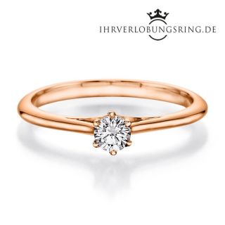 Verlobungsring Heaven 14K & 18K Roségold Diamant 0,20ct TW/Si