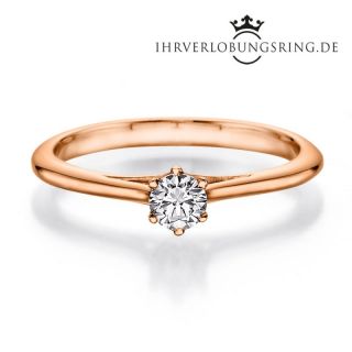 Verlobungsring Heaven 14K & 18K Roségold Diamant 0,25ct TW/Si