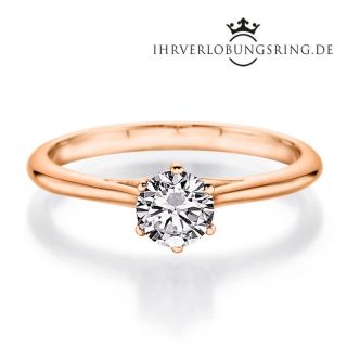 Verlobungsring Heaven 14K & 18K Roségold Diamant 0,60ct TW/Si