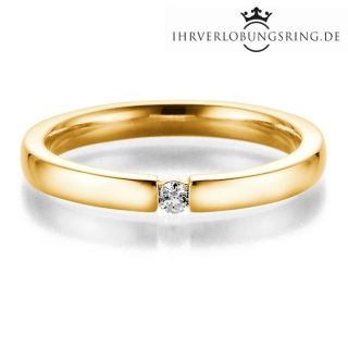 Verlobungsring Infinity 14K & 18K Gelbgold Diamant 0,05ct TW/Si