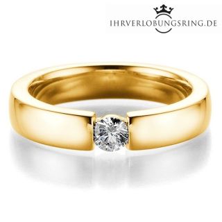 Verlobungsring Infinity 14K & 18K Gelbgold Diamant 0,25ct TW/Si