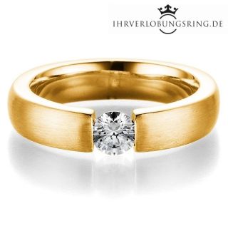 Verlobungsring Infinity 14K & 18K Gelbgold Diamant 0,40ct TW/Si