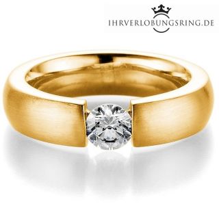 Verlobungsring Infinity 14K & 18K Gelbgold Diamant 0,50ct TW/Si