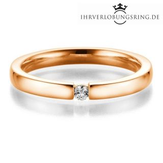Verlobungsring Infinity 14K & 18K Roségold Diamant 0,05ct TW/Si