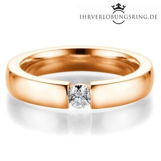 Verlobungsring Infinity 14K & 18K Roségold Diamant 0,20ct TW/Si