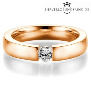 Verlobungsring Infinity 14K & 18K Roségold Diamant 0,30ct TW/Si