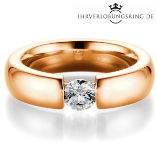 Verlobungsring Infinity 14K & 18K Roségold Diamant 0,45ct TW/Si