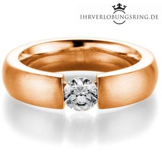 Verlobungsring Infinity 14K & 18K Roségold Diamant 0,50ct TW/Si
