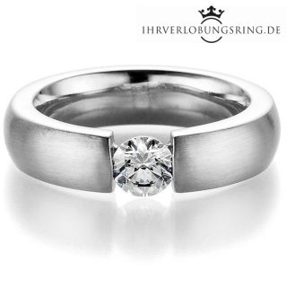 Verlobungsring Infinity Silber Diamant 0,50ct TW/Si