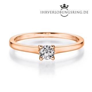 Verlobungsring Romance 14K & 18K Roségold Diamant 0,20ct TW/Si