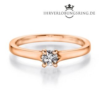 Verlobungsring Romance 14K & 18K Roségold Diamant 0,30ct TW/Si